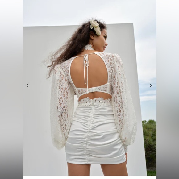 For Love and Lemons White Lace Dress - Picture 2 of 8